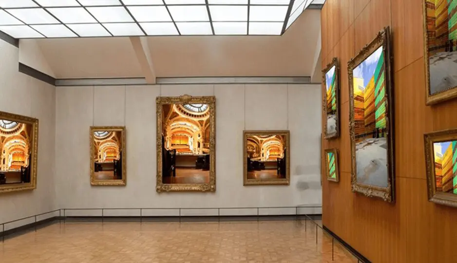 Art gallery in a museum